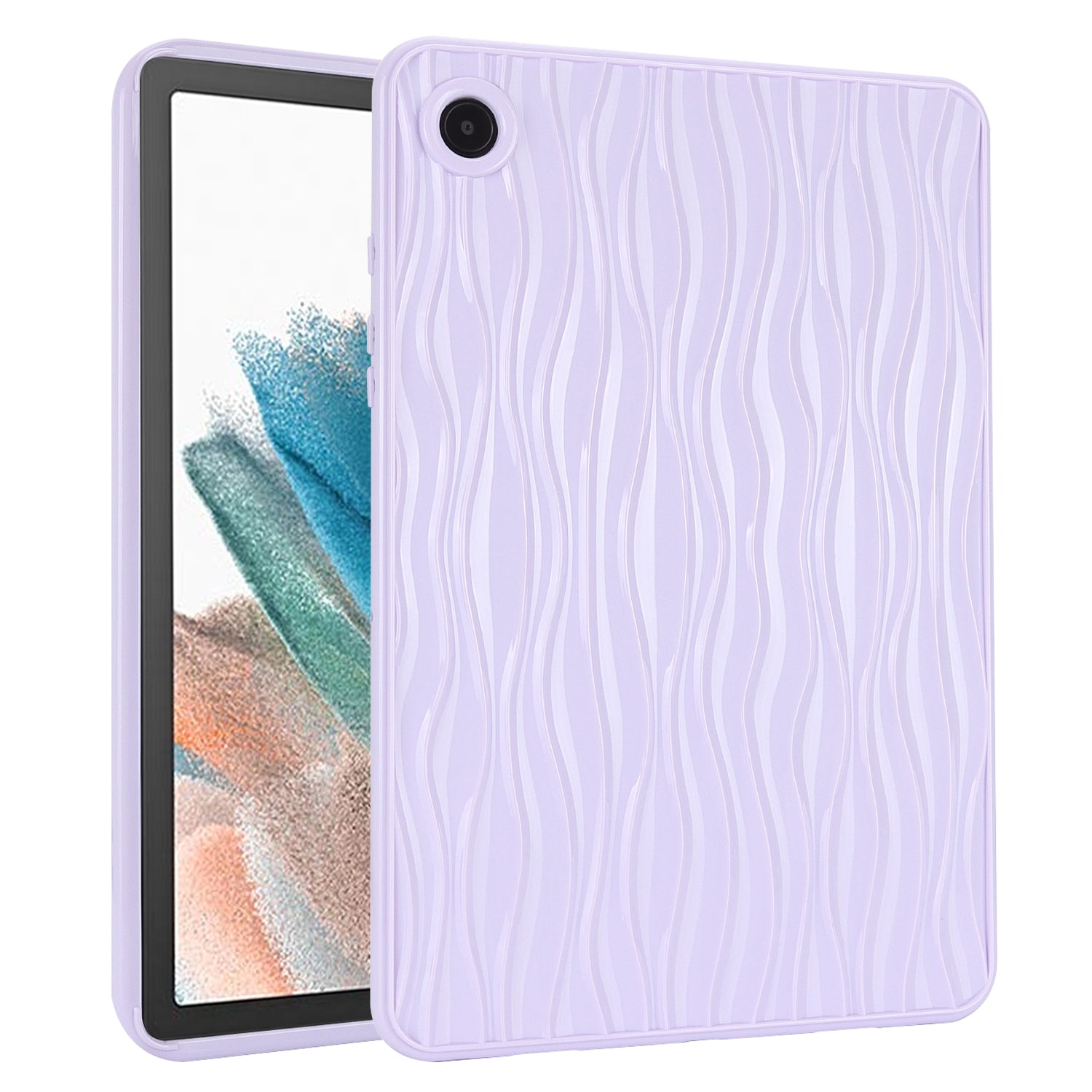 For Samsung Galaxy Tab A8 10.5 (2021) X200 Tab A8 10.5 (2022) Water Ripple Texture Case Solid Color TPU Anti-slip Tablet Cover For Samsung Galaxy Tab A8 10.5 (2021) X200 Tab A8 10.5 (2022) Water Ripple Texture Case Solid Color TPU Anti-slip Tablet Cover